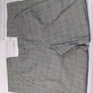 Khakis & Co Straight Leg Red/black/white Plaid Dress Pants Size 12